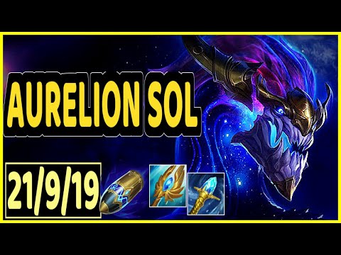 AURELION SOL VS GALIO - 21/9/19 KDA MID GAMEPLAY