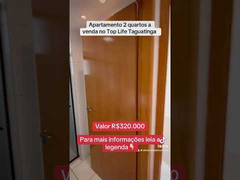 Top Life Taguatinga video interno unidade 2 quartos , 44m
