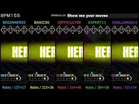 DDR / show me your moves - SINGLE (DanceDanceRevolution A)