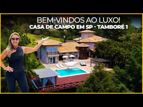 Casa à Venda no Tamboré 1 com 4.000 m², Vista Permanente e Estilo Casa de Campo