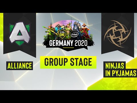 Dota2 - Ninjas in Pyjamas vs Alliance - Game 1 - ESL One Germany 2020 - Group Stage