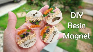 מגנט שרף קל | רעיון למגנטים למקרר משרף | מדריך לאמנות משרף