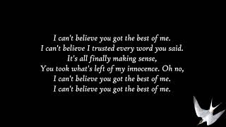 A Day To Remember -  Best Of Me [Lyrics] HD