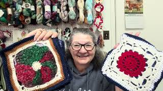  #FunWithFiber  🥰 Stitch Spin  Working up WIP’s   #flosstube  #knitting #crochet 