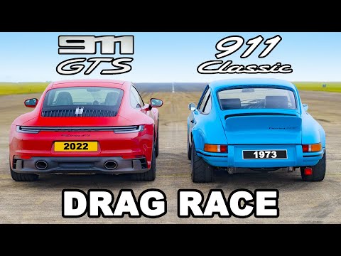 Porsche 911 GTS v 450hp EV Porsche 911?! DRAG RACE