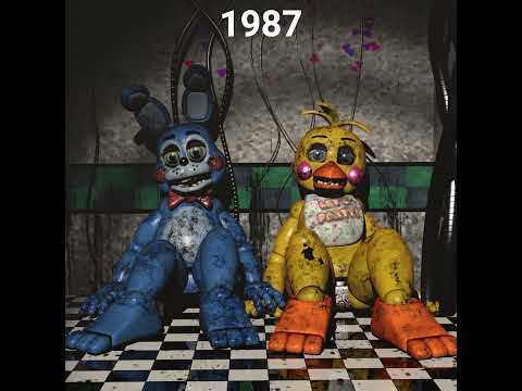 FNAF Toy Bonnie & Toy Chica over the years