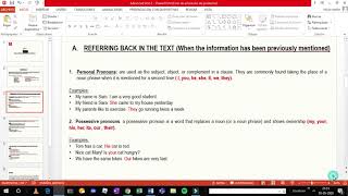 Class 1 Unit 2 Advanced Grammar