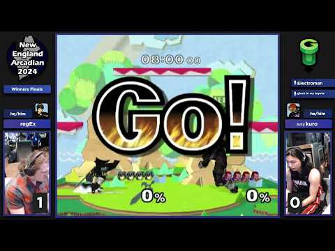 NE Melee Arcadian 2024 - regEx (Marth) vs. kuro (Ganondorf) - SSBM WF