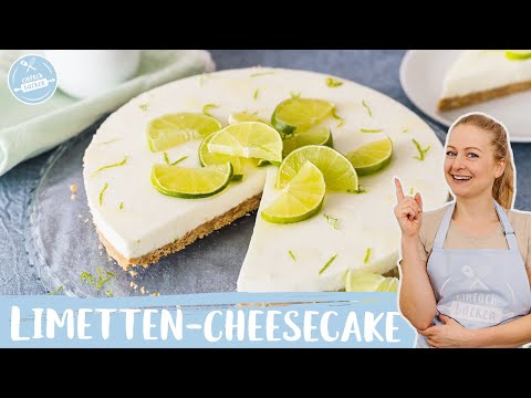 Limetten-Cheesecake ohne Backen 🍋☀️| NO BAKE Lemon Cheesecake | Einfach Backen
