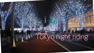 VTR250【4K】東京イルミネーション Tokyo December riding