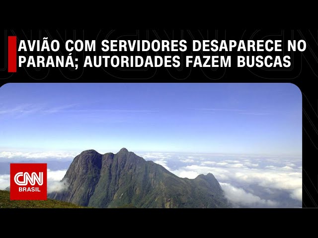 Avião com servidores desaparece no Paraná; autoridades fazem buscas | LIVE CNN