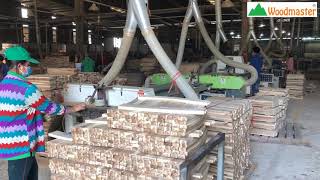 DAY CHUYỀN MÁY CHÀ NHÁM CẠNH CONG 5 công đoạn - chà các Loại chi tiết ghế liên hoàn