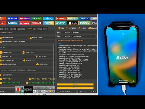 iPhone X Bypass Hello Screen iOS 16.7.11 Jailbreak with Unlock Tool