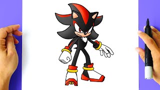 How to DRAW SHADOW - Shadow the Hedgehog - SONIC -