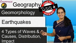 Earthquakes - Causes, Distribution, Impact & 4 Types of Waves (Examrace - Dr. Manishika)