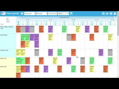 Room scheduling software : Manage your room activity with PlanningPME Web Access