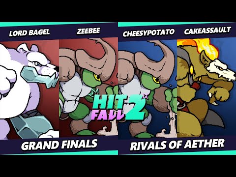 Hitfall 2 GRAND FINALS - Lord Bagel & Zeebee Vs. CakeAssault & CheesyPotato - Rivals of Aether - RoA