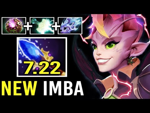 NEW MACHINE GUN 7.22 Scepter Dark Willow Got Out of Control Max Attack Speed Shadow Realm WTF Dota 2