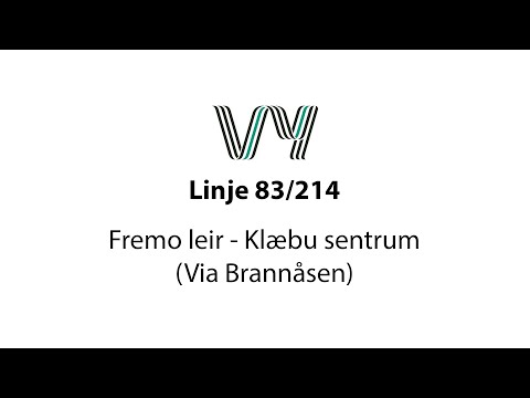 Linje 83/214 Fremo leir - Klæbu sentrum (Via Brannåsen)