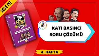 Katı Basıncı Soru Çözümü  2023 TYT Fizik KA