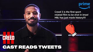 Michael B. Jordan and Tessa Thompson Read Fan Tweets | Creed III | Prime Video