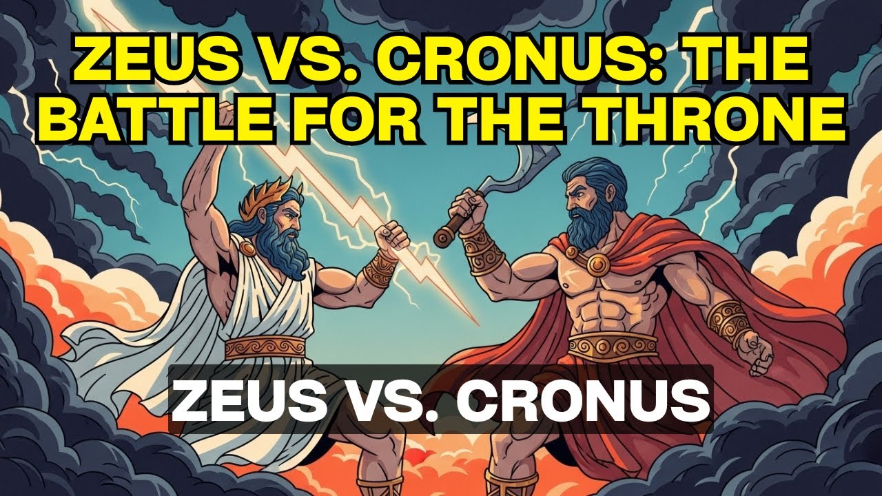 Zeus vs. Cronus The Battle for the Throne