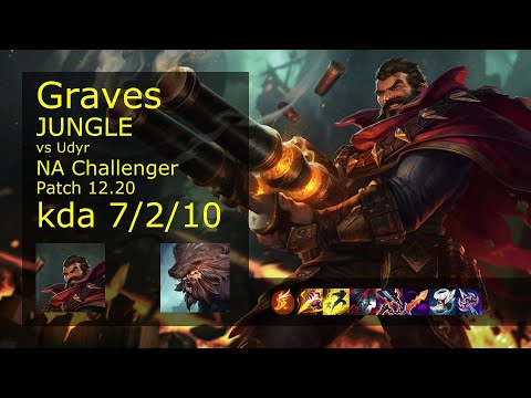 Graves Jungle vs Udyr - NA Challenger 7/2/10 Patch 12.20 Gameplay