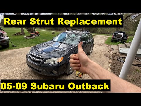 Rear Strut Replacement Subaru Outback 05 06 07 08 09 2005 2006 2007 2008 2009