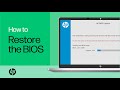 Restore The BIOS On HP Computers With A Key Press Combination HP Computers HP Support