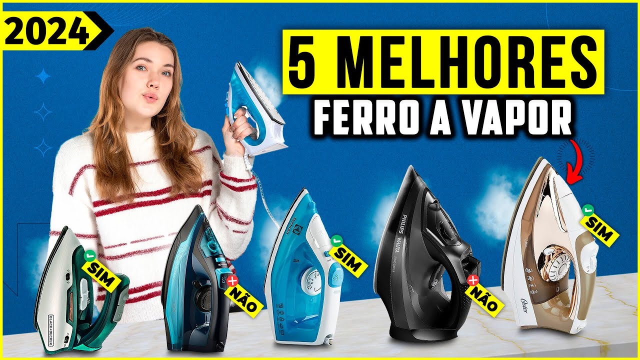 Os 5 Melhores Ferro a Vapor/ Ferro de Passar a Vapor De 2024!