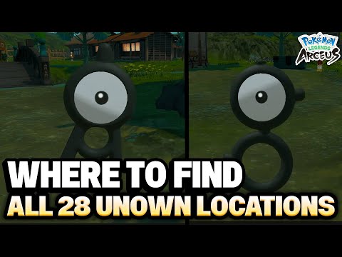 ALL 28 Unown LOCATIONS IN POKEMON LEGENDS ARCEUS (Location Guide)