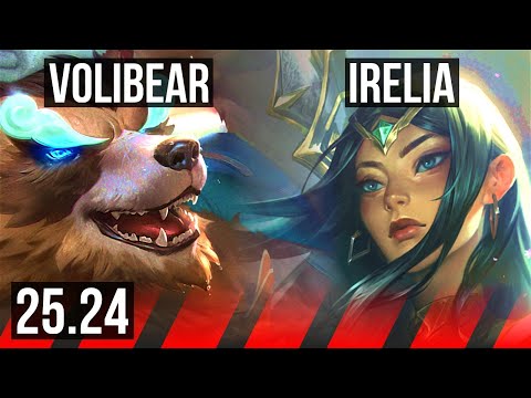 VOLIBEAR vs IRELIA (TOP) | 46K damage | KR Master | 25.24