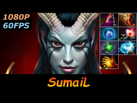 Dota 2 SumaiL Queen of Pain Pro Top MMR 19/1/4 Ranked Full Gameplay