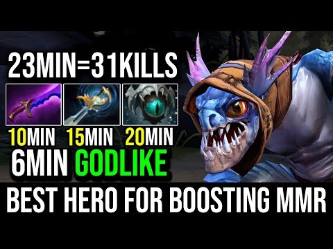 The Strongest Carry For Boosting MMR in 7.20 [Slark] 6Min Godlike 31KIlls in 23Min Crazy Game Dota 2