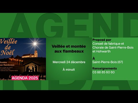 Agenda du 19 décembre 2025