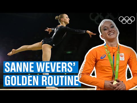 Sanne Wevers winning balance beam routine in Rio!