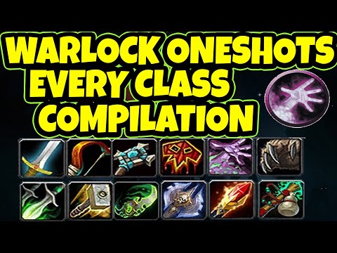 Destruction Warlock Oneshots Every Class Compilation / Chaos Bolt Legendary - Shadowlands Season 2