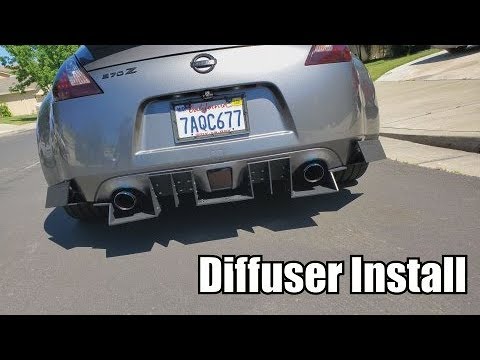 Nissan 370z Diffuser Install (Street Aero Diffuser) #Nissan #370z #diffuser #streetaero