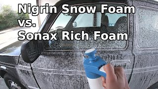 Nigrin Snow Foam Shampoo vs. Sonax Rich Foam Shampoo || Gleiche Leistung für weniger Geld?