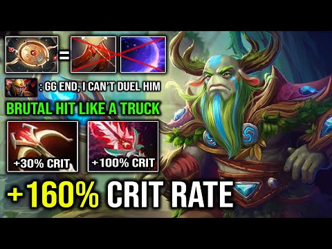 WTF 130% CRIT RATE Full Crit Nature Prophet with Aeon Disk Push without Fear Vs LC Dota 2