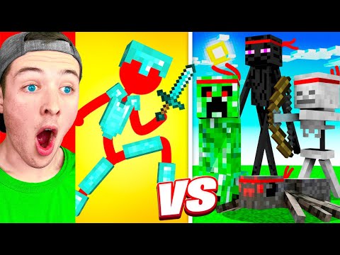 Reacting to a BRAND NEW Minecraft vs Animation (MONSTER SCHOOL?)