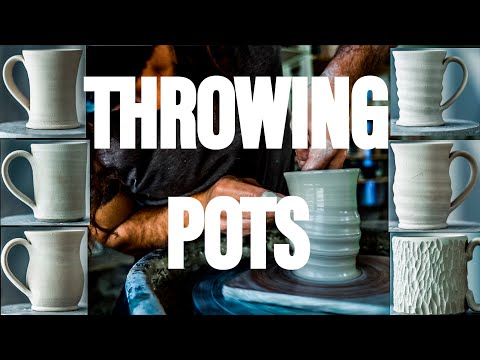 Throwing 6 Different Mugs on the Wheel