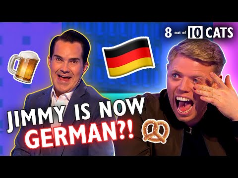 Jimmy Carr's Hilarious German Accent has Everyone in Stitches | 8 Out of 10 Cats