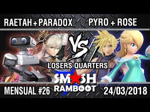 [SmashxRamboot #26] Raetah+Paradox Vs. PYRO+Rose - Losers Quarters