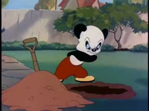 Classic Cartoon Andy Panda in Wacky Weed