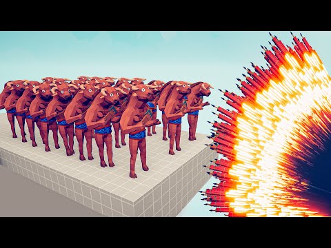 ARMY OF MINOTAURS vs EVERY GOD - Totally Accurate Battle Simulator TABS