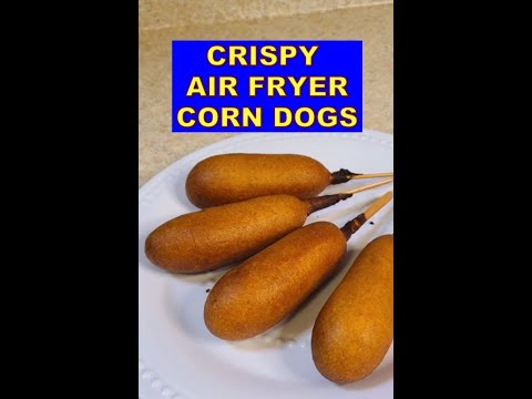 CRISPY AIR FRYER CORN DOGS - How to Cook Frozen Corn Dogs in the Air Fryer.