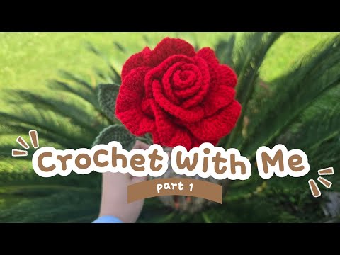 Crochet rose tutorial | step by step | Urdu | Hindi | intermediate level