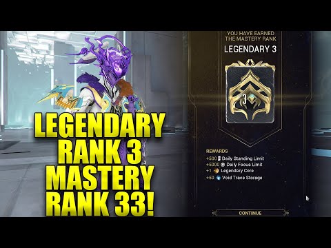 Warframe Legendary Rank 3 Test! Highest Mastery Rank Possible!