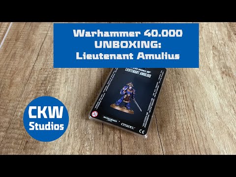 Warhammer 40.000 - Unboxing Lieutenant Amulius der Space Marines